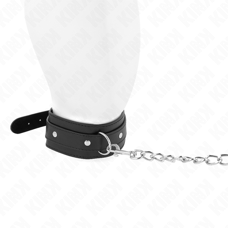 KINK – COLLANA CON GUINZAGLIO 65 CM 1 ANELLO REGOLABILE 38-49 CM X 5 CM