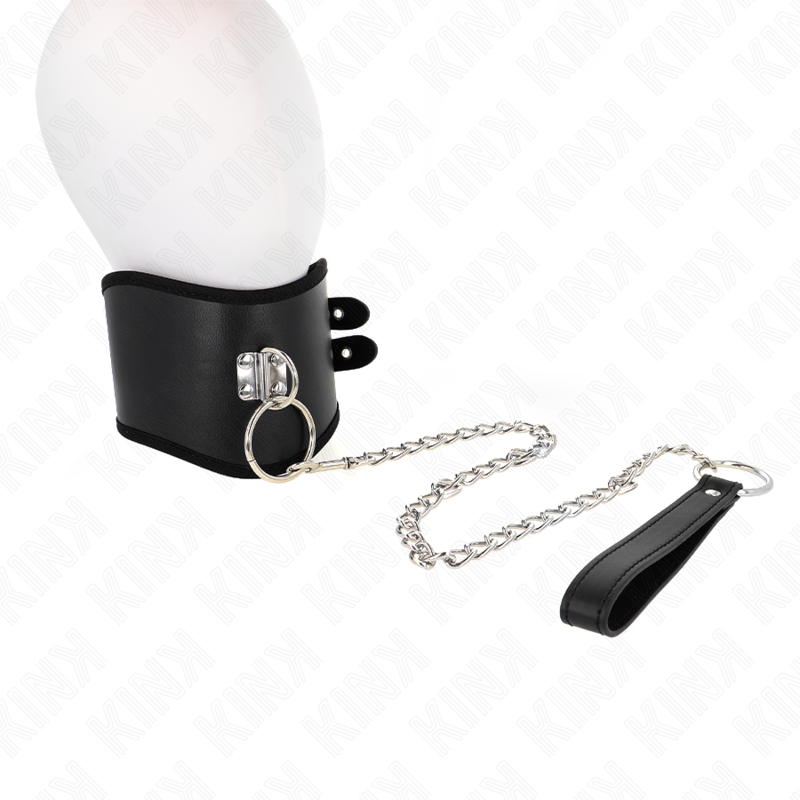Kink – Breites Halsband mit Leine, 65 cm