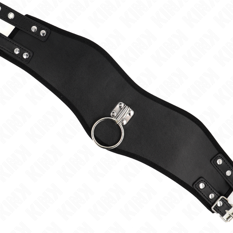 Kink – Breites Halsband mit Leine, 65 cm