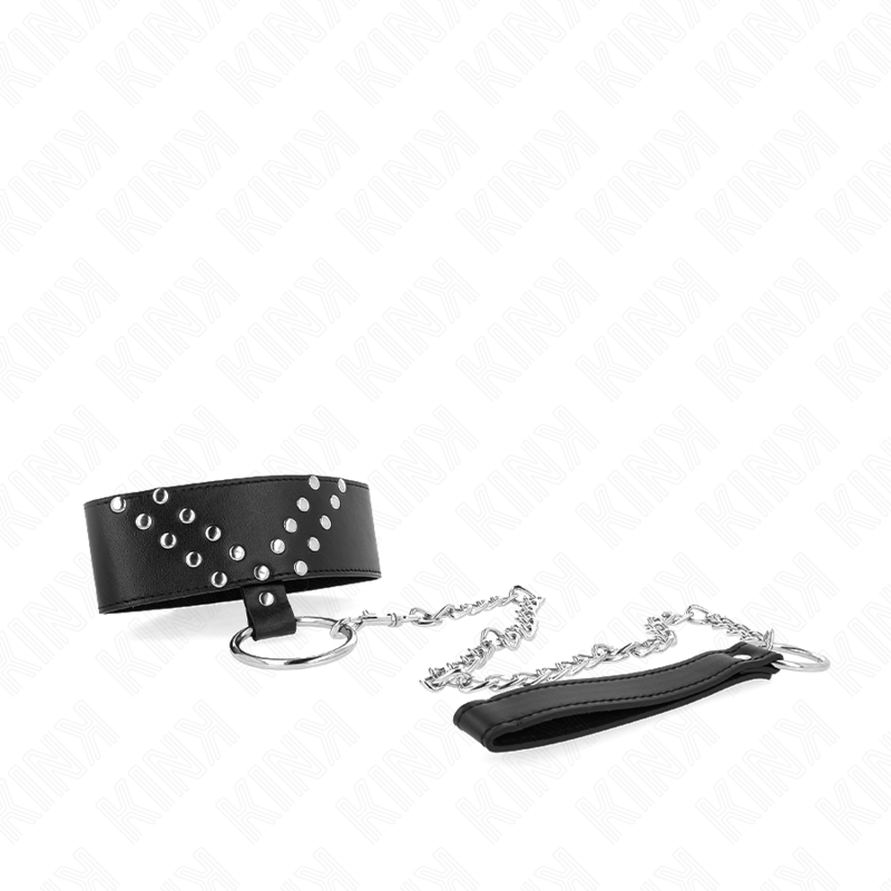 KINK – COLLANA CON CINTURA 65 CM CON RIVETTO A V REGOLABILE 36-43 CM X 5 CM