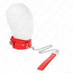 KINK – Halsband mit Leine, 65 cm, mit Einschränkungen, 36–42 cm x 5,5 cm