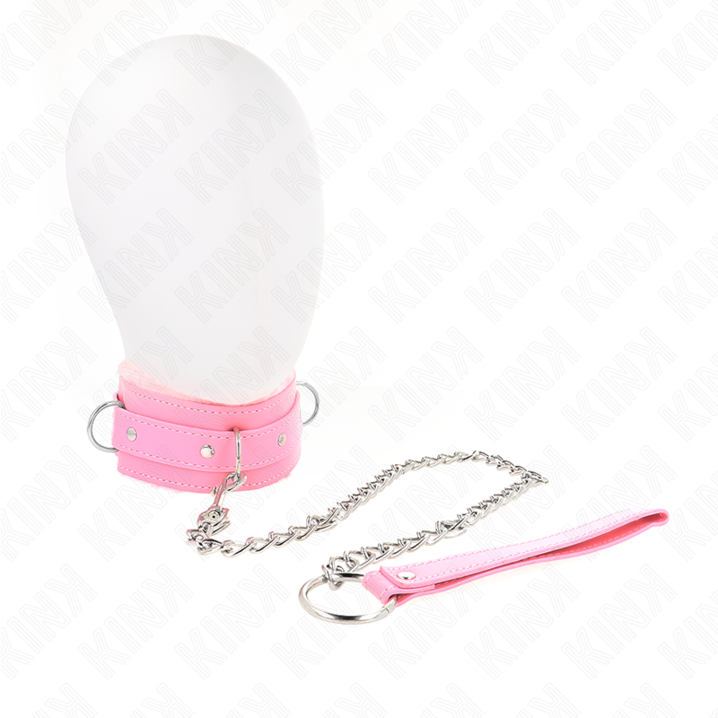 KINK – Halsband mit Leine, 65 cm, mit Einschränkungen, 36–42 cm x 5,5 cm