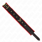 KINK – COLLARE CON GUINZAGLIO IN TESSUTO TINTO REGOLABILE 33-48 CM X 5,7 CM
