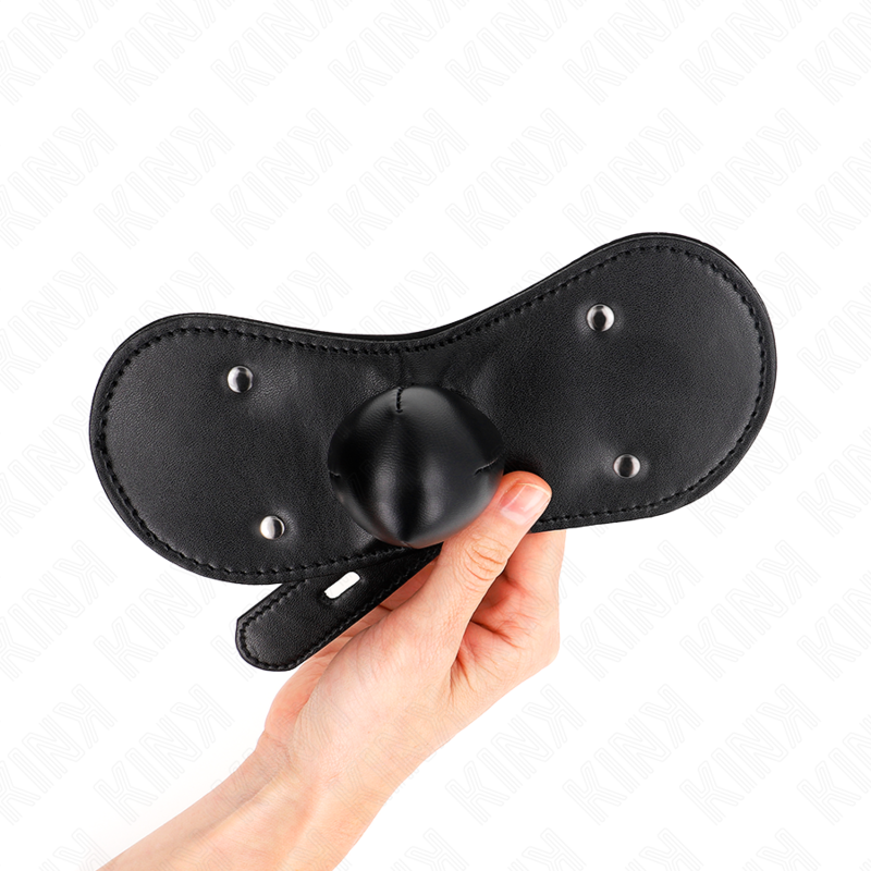 KINK – MASCHERA BOCCA BALL GAG CON SERRATURA REGOLABILE 42-60 CM