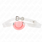 KINK – BAVAGLIO A FORMA DI CIUCCIO 5.5 x 4 CM REGOLABILE 43-60 CM