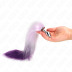 KINK – PLUG ANALE X CM CON CODA SINTETICA 40 CM VIOLA