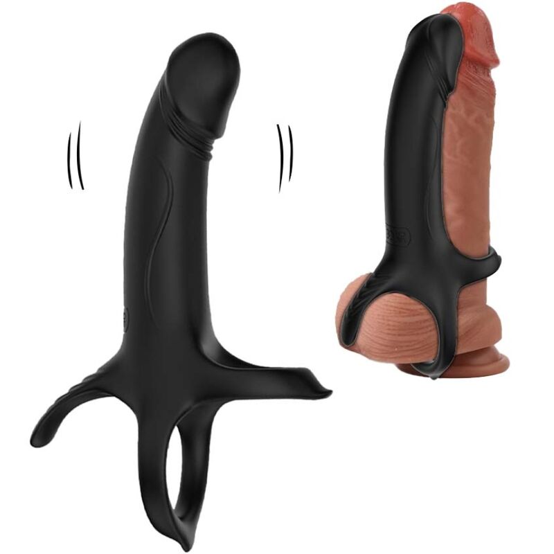 ARMONY – DILDO CON ANELLO E VIBRATORE NERO
