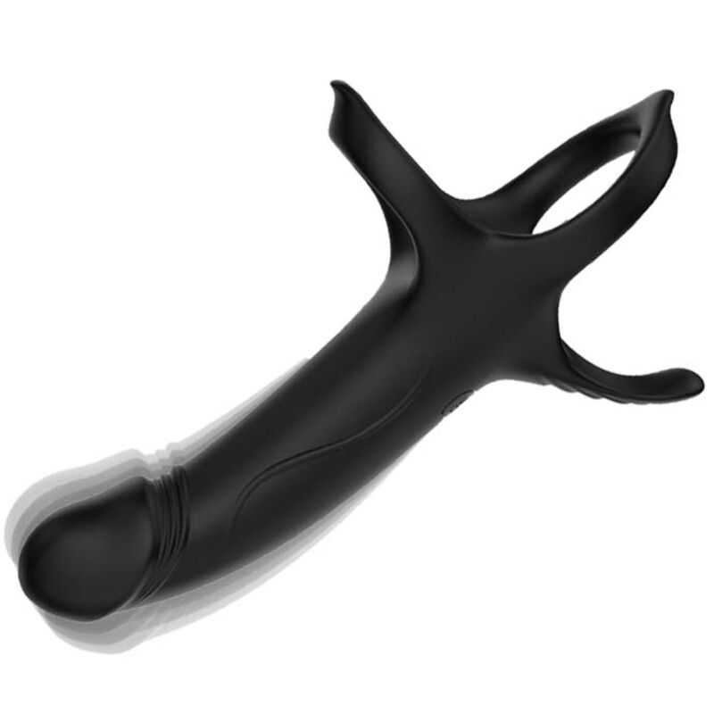 ARMONY – DILDO CON ANELLO E VIBRATORE NERO
