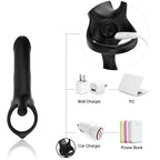 ARMONY – DILDO CON ANELLO E VIBRATORE NERO