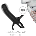 ARMONY – DILDO CON ANELLO E VIBRATORE NERO