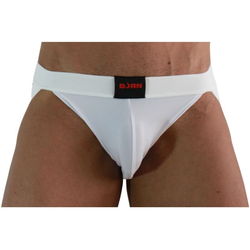 BURN – 007 JOCK LYCRA WHITE