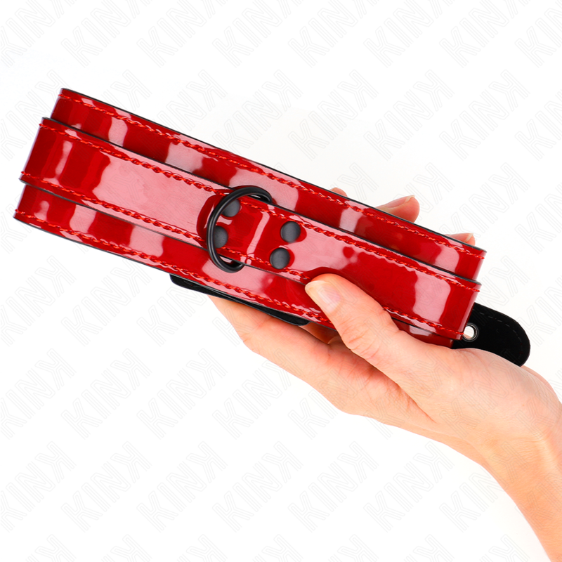 Kink – Verstellbares Halsband, Weinrot, 37,5–49,5 cm x 5 cm