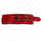 Kink – Verstellbares Halsband, Weinrot, 37,5–49,5 cm x 5 cm