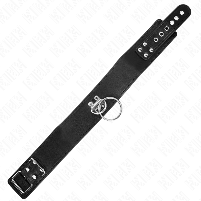 Kink – Halsband aus Kunstleder mit Nietenleine, 116 cm