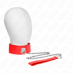 KINK – Halskette mit Gürtel und breitem Band, 65 cm, verstellbar 33,5–41 cm x 5 cm