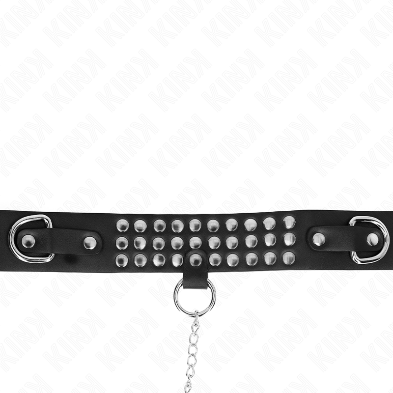 Kink – Glänzendes Halsband mit Leine, 65 cm