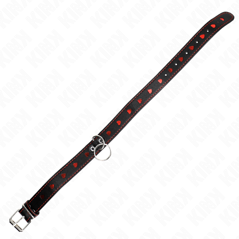 KINK – COLLANA CON CINTURINO 65 CM DETTAGLI CUORE 52,5 X 2,5 CM
