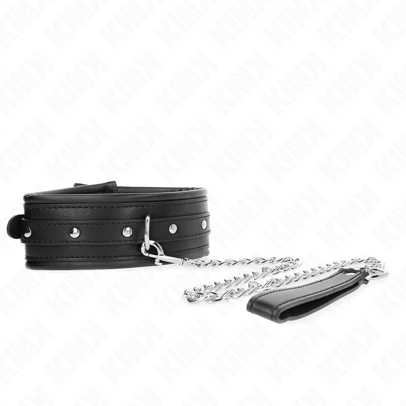 Kink – Halsband mit glänzendem Schnallenband, 65 cm