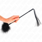 KINK – Fouet en silicone avec plumes pour chatouiller 47 cm