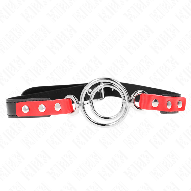 Kink – Knebel mit mehreren O-Ringen, Rot, 4/4,8 cm