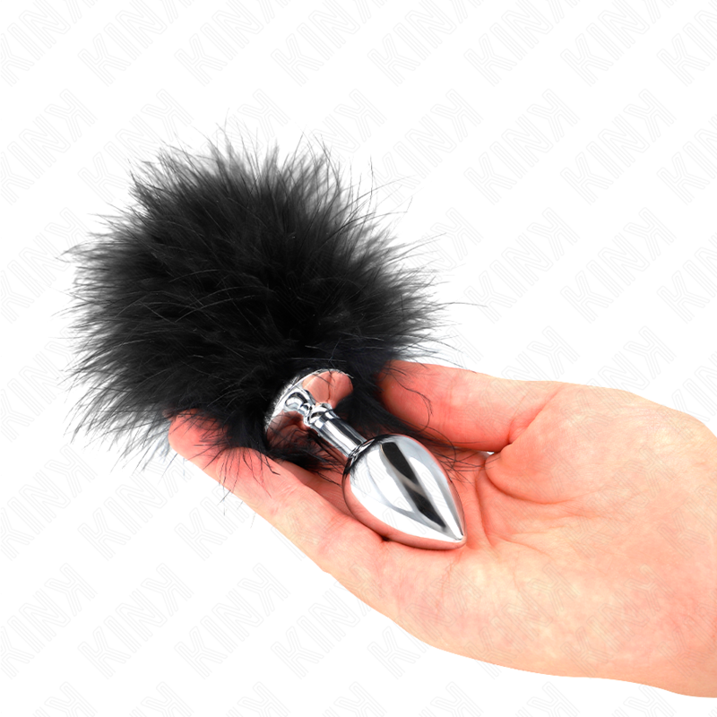 Kink – Edelstahl-Analplug mit Feder, 11 x 7 cm