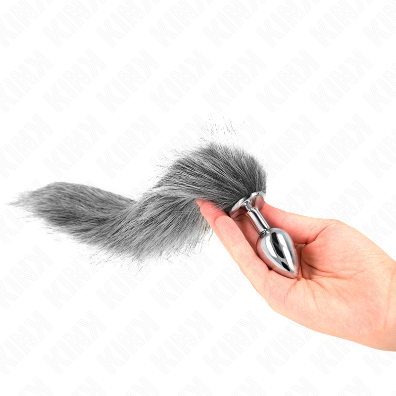 KINK – PLUG ANALE TAGLIA S 7 X 3 CM CON CODA SINTETICA 40 CM