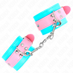 Kink – Süsse Handgelenkfesseln, Blau/Rosa