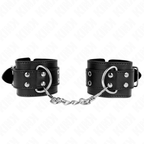 Kink – Handgelenkfessel mit doppelter Schnalle, Schwarz, 19–26 cm