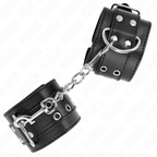 Kink – Handgelenkfessel mit doppelter Schnalle, Schwarz, 19–26 cm
