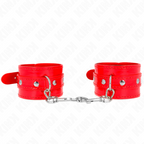 Kink – Glänzende Handmanschetten, Rot, 23–33 cm
