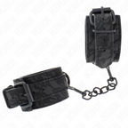 Kink – Handgelenkmanschetten mit dunkler Spitze, Schwarz 19–26 cm