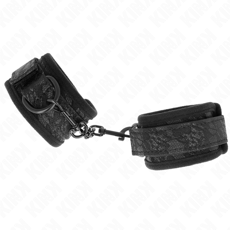 Kink Dark Lace – Neopren-Handgelenkmanschetten, Schwarz, 20–29 cm