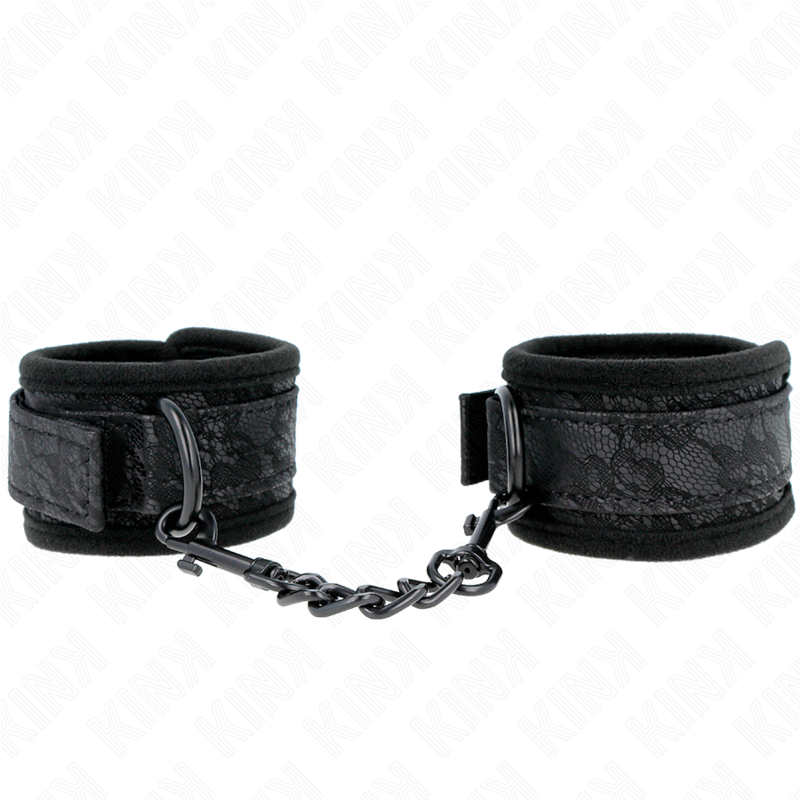 Kink Dark Lace – Neopren-Handgelenkmanschetten, Schwarz, 20–29 cm