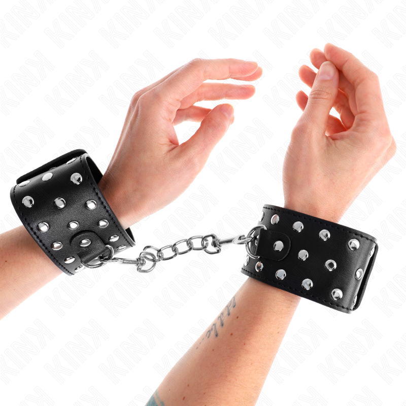 KINK – RESISTENZA DA POLSO PUNK REGOLABILE 19-24 CM X 5,5 CM