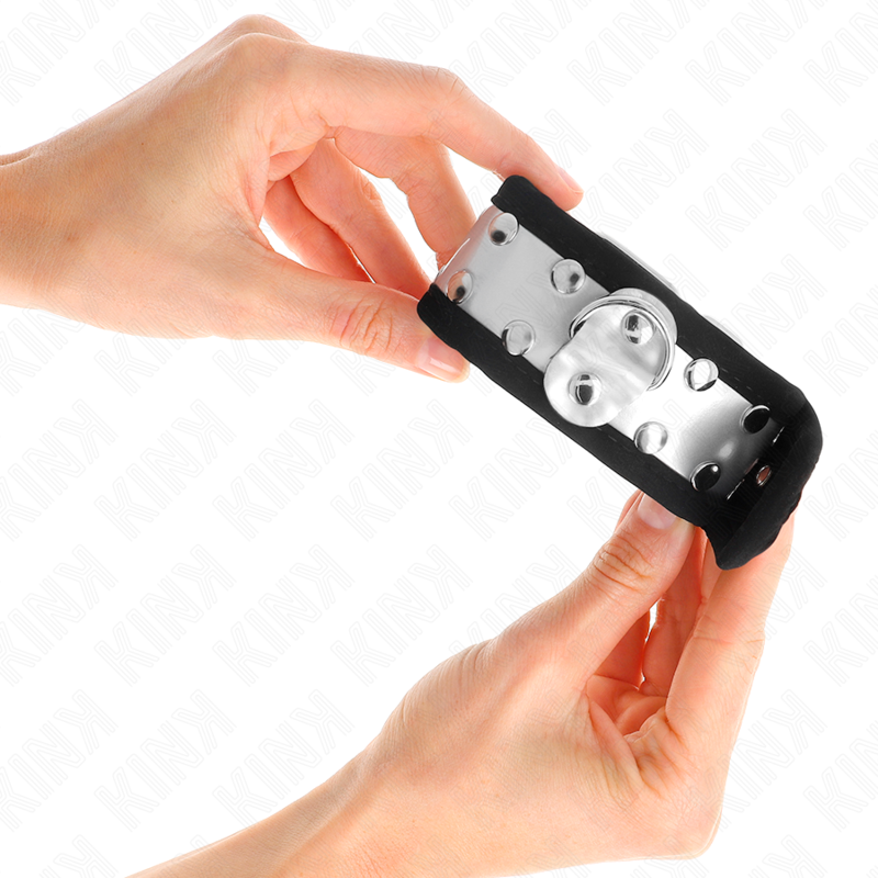 KINK – RESISTENZA DA POLSO SOTTILE NERO / ARGENTO 30 X 4 CM