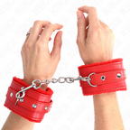 KINK Premium – Pelzgefütterte Handgelenksfesseln, 17–29 cm x 6 cm