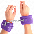 KINK Premium – Pelzgefütterte Handgelenksfesseln, 17–29 cm x 6 cm