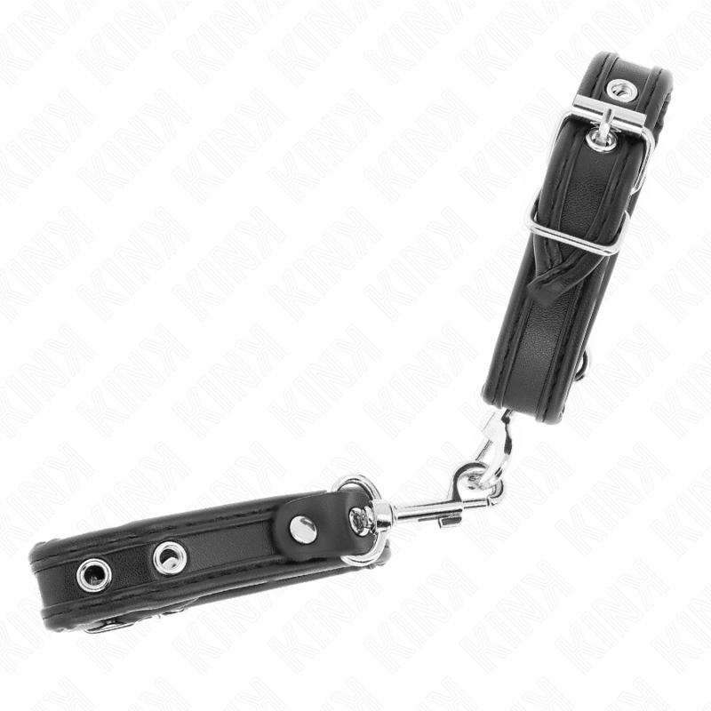 Kink – Mini-Armbänder Schwarz mit Nieten, 16–22 cm