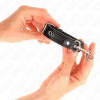 Kink – Mini-Armbänder Schwarz mit Nieten, 16–22 cm