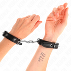 Kink – Mini-Armbänder Schwarz mit Nieten, 16–22 cm