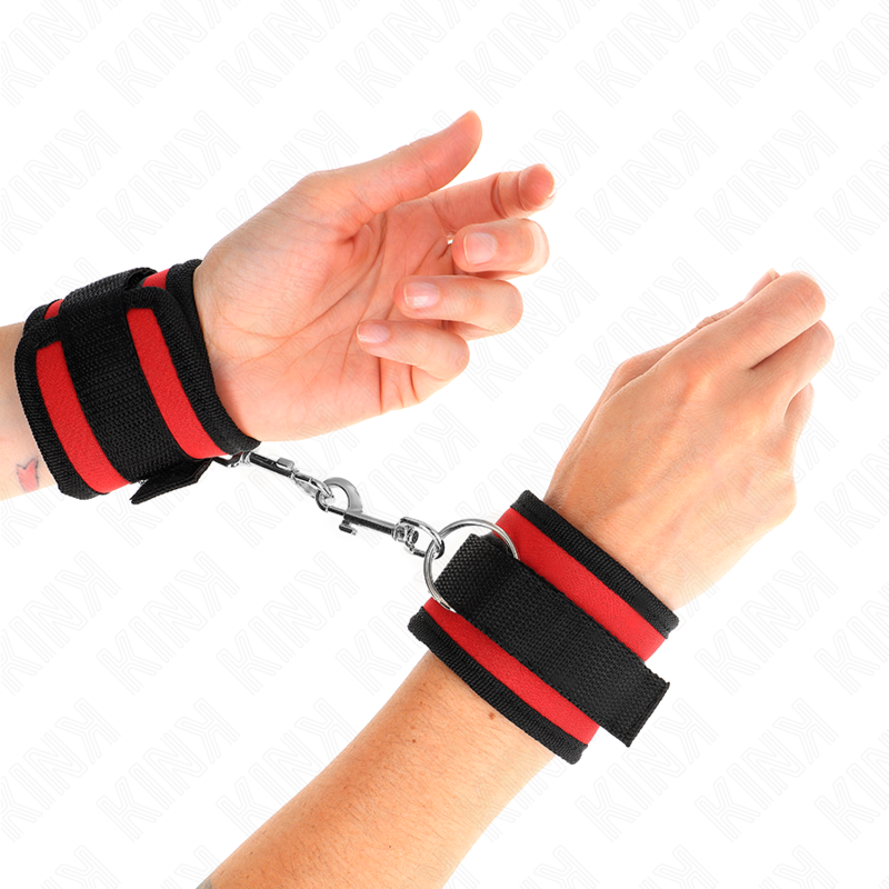 KINK – NYLON BIND HOOK&LOOP WRIST RESTRAINTS MODEL 2 ADJUSTABLE 18-35 CM X 6 CM