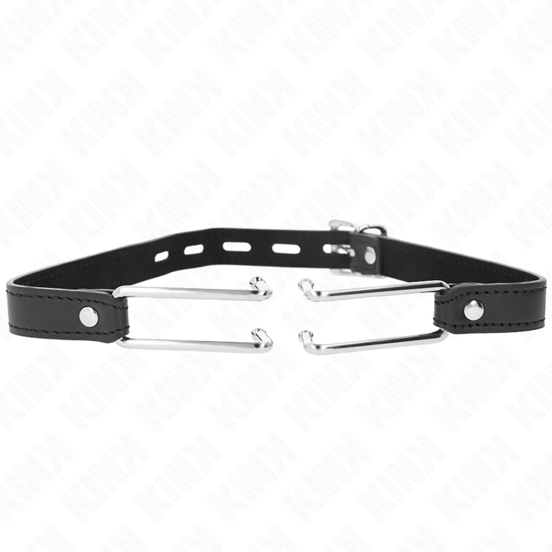 Kink – Metallhaken-Knebel mit Kunstlederband, 11,5 cm