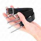 Kink – Metallhaken-Knebel mit Kunstlederband, 11,5 cm
