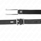 Kink – Metallhaken-Knebel mit Kunstlederband, 11,5 cm