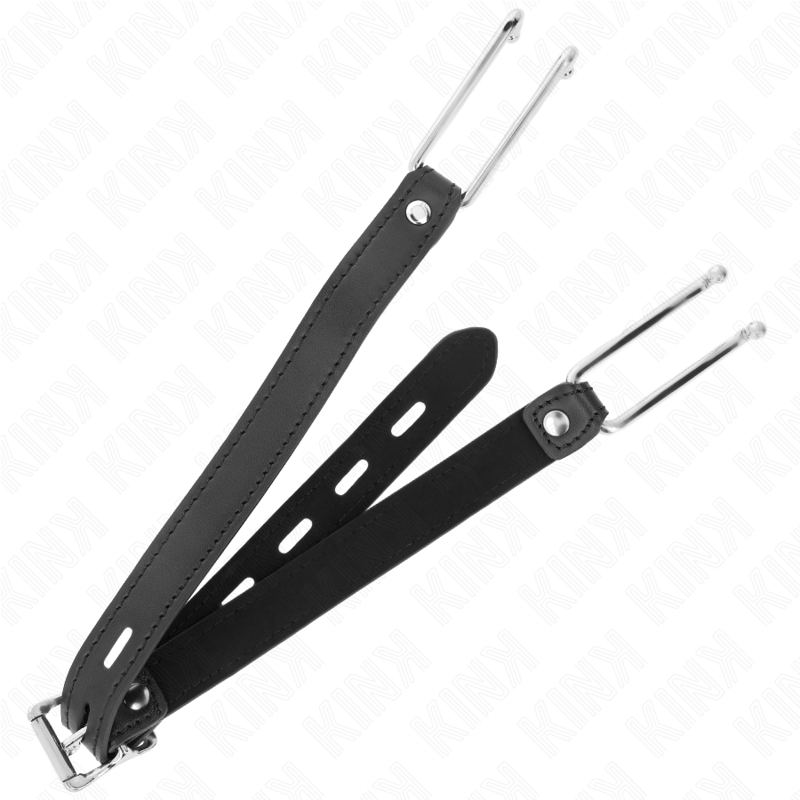 Kink – Metallhaken-Knebel mit Kunstlederband, 11,5 cm