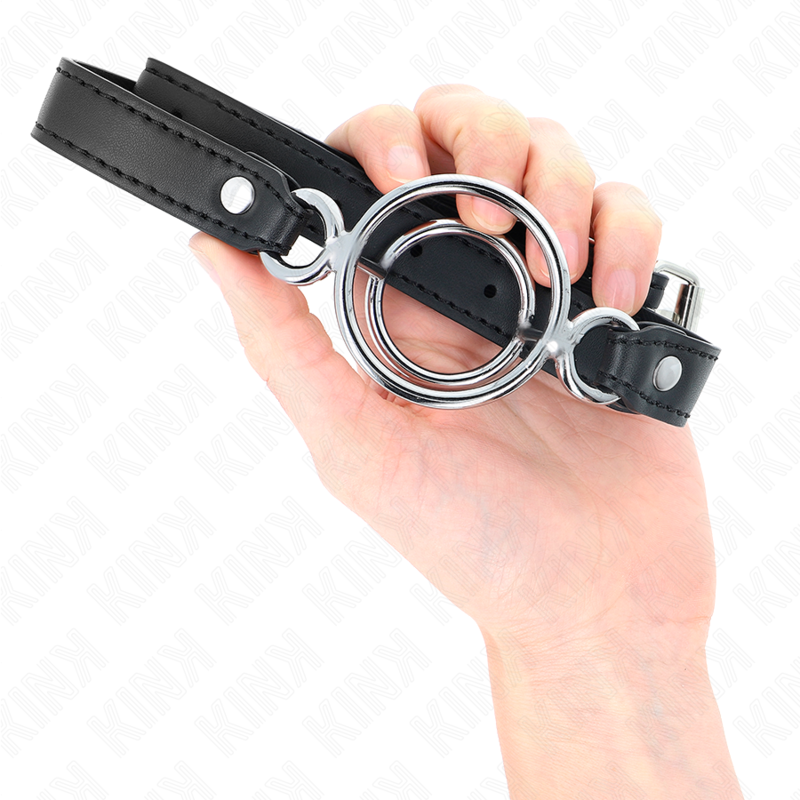 Kink – Knebel mit mehreren O-Ringen, 5 cm, Schwarz