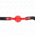 Kink – Ballknebel mit rotem Hohlball, 4 cm, verstellbar
