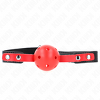 Kink – Ballknebel mit rotem Hohlball, 4 cm, verstellbar