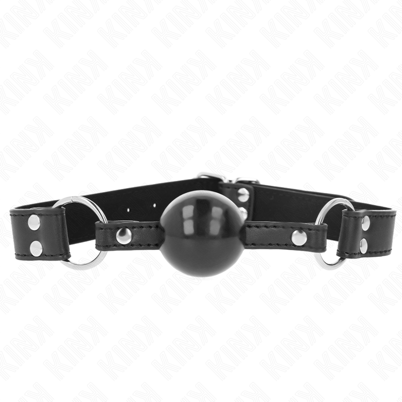 Kink – Ballknebel mit Kunstlederband, 4 cm, verstellbar