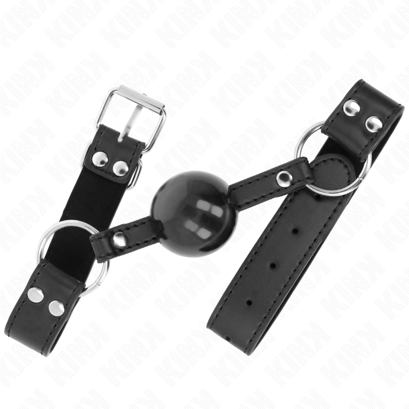 Kink – Ballknebel mit Kunstlederband, 4 cm, verstellbar